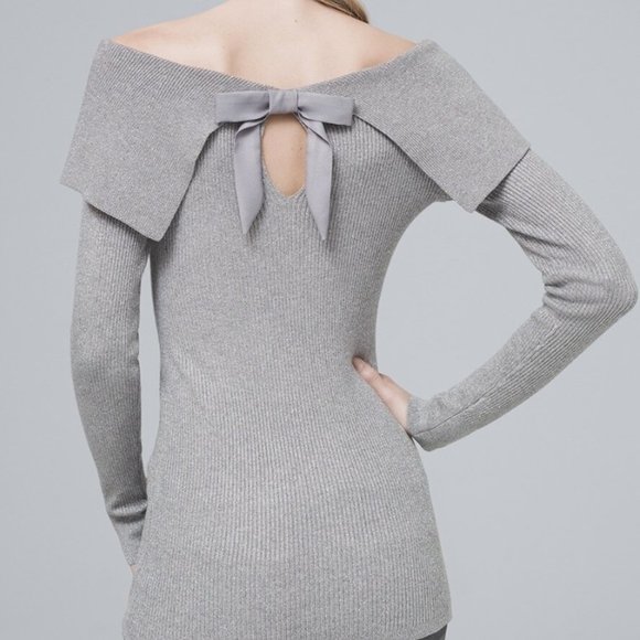 WHBM Petite Bow-Back Sweater - Picture 1 of 7